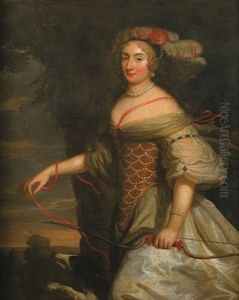 Portrait D'anne Marie Louise D'orleans, Duchesse De Montpensier (?) (collab. W/henri Beaubrun)