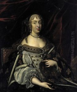 Bildnis Der Koniglichen Prinzessin Anna-marie-louise D'orleans, Duchesse De Montpensier by Charles Beaubrun