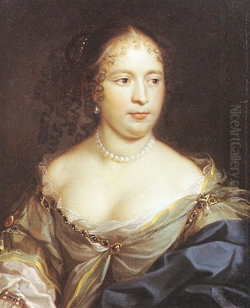 Portrait De Jeune Femme Au Collier De Perles - view 1