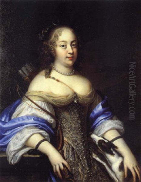 Portrait De Jeune Femme Au Collier De Perles - view 1