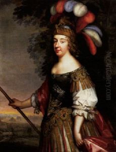 Portrait De La Grande Mademoiselle (anne-marie-louise D'orleans, Duchesse De Montpensier) by Charles Beaubrun