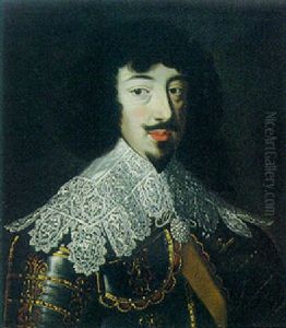 Portrait Of A Gentleman In Armour And A Lace Jabot