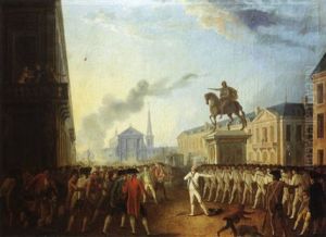 Rassemblement Autour Du Monument Eleve A La Gloire De Monsieur De Nouainville, A Rennes Rassemblement Autour Du Monument Eleve A La Gloire De Monsieur De Nouainville, A Rennes