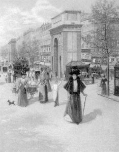 La Porte St-martin Et Le Boulevard St-denis by Jean Beauduin