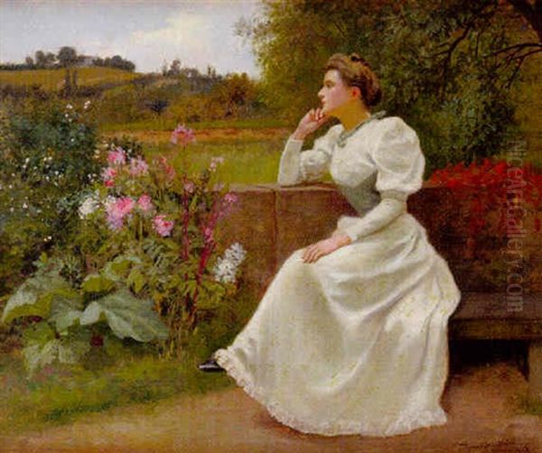 Jeune Femme Au Jardin - view 1