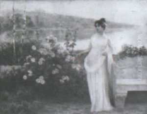 Woman On The Terrace by Jean Beauduin