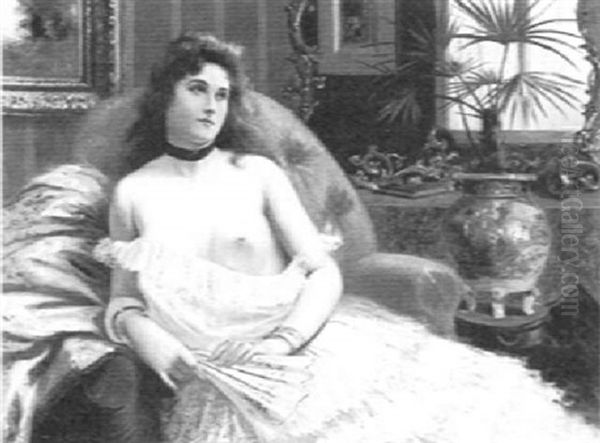 Jeune Fille A L'eventail - view 1