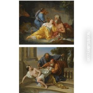 Lot And His Daughters (+susanna And The Elders, Lrgr; Pair) by Jacques Antoine Beaufort