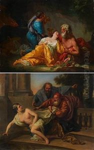 Loth Et Ses Filles (+ Suzanne Et Les Vieillards; Pair) by Jacques Antoine Beaufort