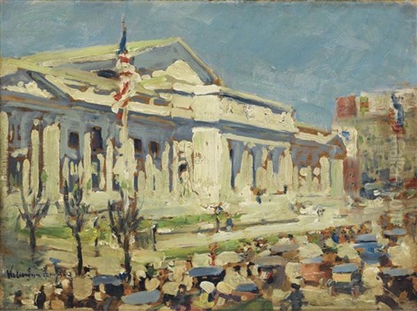 The New York Public Library From Fifth Avenue - view 1