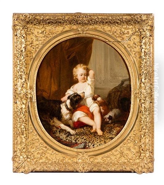 Jeune Garcon Et Ses Chiens, And Jeune Fille Defendant Son Chat, (2 Works) - view 1