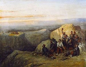 Les Militaires Et Le Lion by Joseph Beaume