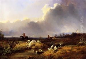 Die Hirschjagd by Joseph Beaume