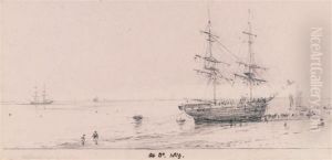 A Collier On The Beach At Brighton by Agostino Aglio
