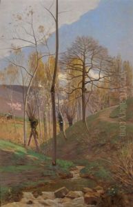 Les Moissonneurs by Auguste-Bouthillier de Beaumont
