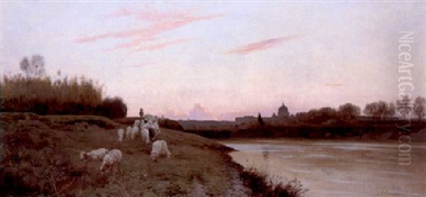 On The Banks Of The Tiber - view 1