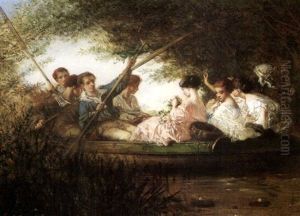 Bootspartie by Charles Edouard de Beaumont