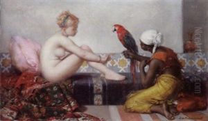 In The Harem by Charles Edouard de Beaumont