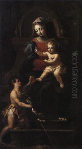 The Madonna And Child Enthroned With The Infant St. John The Baptist - view 1