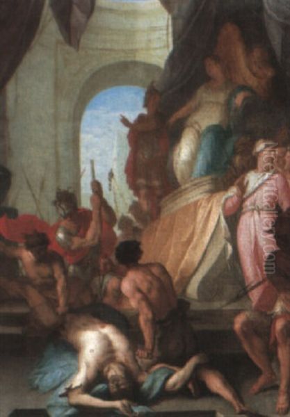 Semiramis Ordering The Death Of The King Of Assyria - view 1