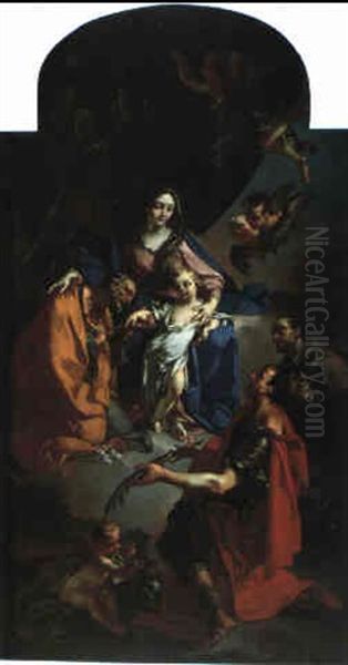 Vierge A L'enfant Entouree De Saint Pierre, Saint Francois De Sales Et Saint Longin Martyr - view 1