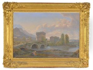 Vue De Ponte Lucano Et Du Tombeau De La Famille Plautia