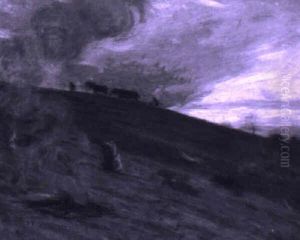 Dans Les Champs En Automne by Gustave de Beaumont