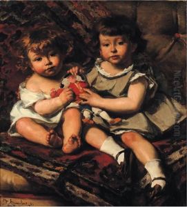 Les Enfants Janssens Ou Les Enfants Aupolichinelle by Edouard Agneessens