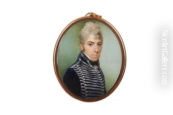 Portrait Miniature Of An Officer Of The Hussars Regiment - view 1