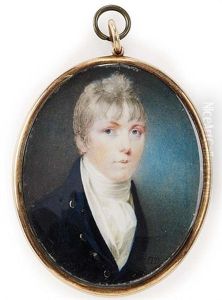 Captain Samuel Edward Widdrington, R.n., (formerly Cook) In Blue Coat, White Waistcoat, White Cravat, Powdered Hair Worn A L'antique