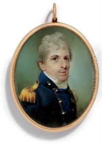 A Young Gentleman In Naval Uniform by John Thomas Barber Beaumont