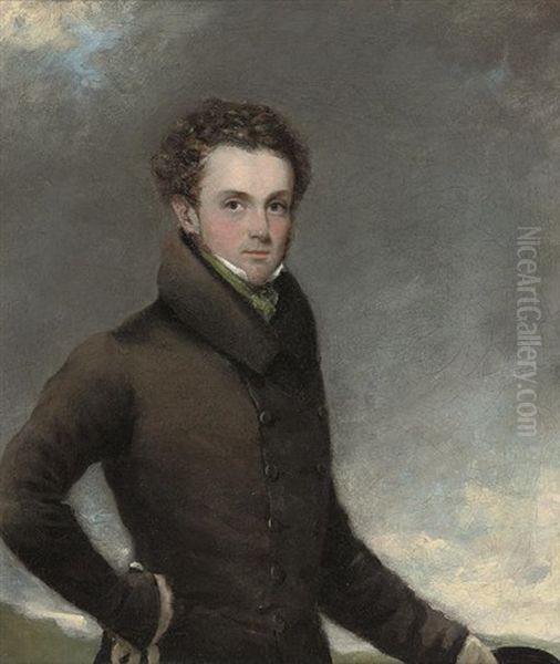 Portrait Of A Gentleman In A Brown Coat (sir Francis Grant?) - view 1