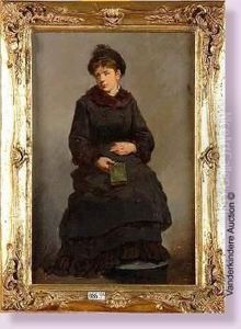 Jeune Fille Au Livre by Edouard Agneessens