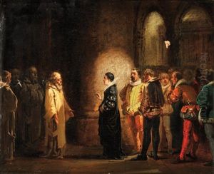 La Visite De Catherine De Medicis by Wilfrid Constant Beauquesne
