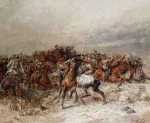 On The Battle Field by Wilfrid Constant Beauquesne