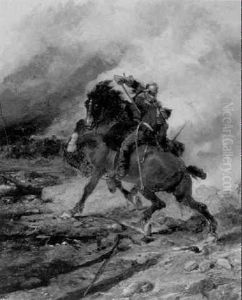 Cavalry Duel by Wilfrid Constant Beauquesne