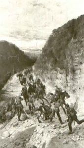 An Ambush On The Vosges, 1870 by Wilfrid Constant Beauquesne