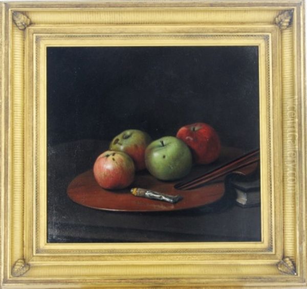 Apples On An Artist's Palette - view 1