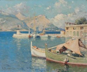 Port Mediterraneen by Emile Beaussier