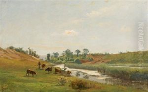 Paysage Et Vaches Paysage Et Vaches