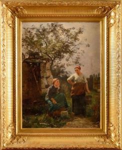 Femmes Au Puits by Charles Joseph Beauverie