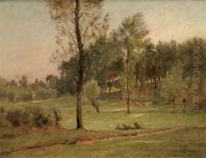 Pres De Poncin by Charles Joseph Beauverie