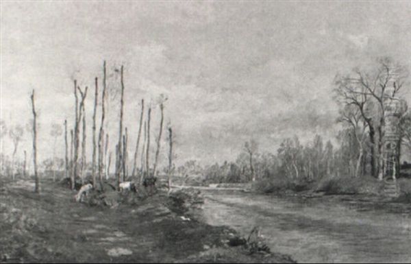 Fluslandschaft Im Vorfruhling - view 1