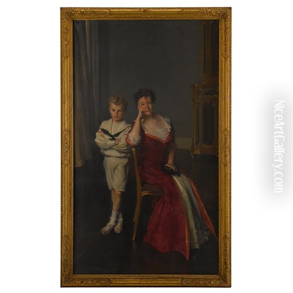 Mrs. John Frederick Lewis And Son, John Frederick Lewis, Jr - view 1
