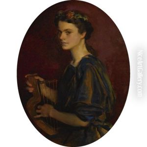 Girl With Lyre - Portrait Of Dorothea Gilder