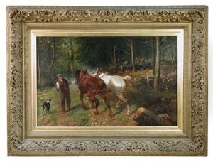 Logging In Woodland by Richard Beavis