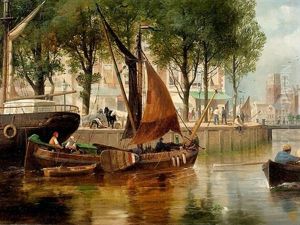 Kanalpartie In Rotterdam by Richard Beavis