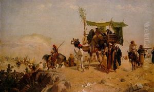 Pilgrims En Route To Mecca by Richard Beavis