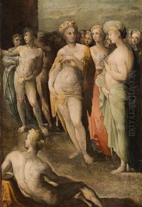 The Virgins Of Croton by Domenico Beccafumi