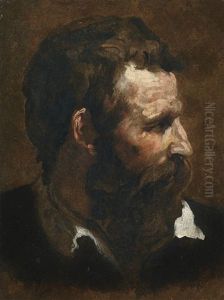Head Of A Bearded Man Seen In Profile